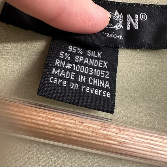 Citron Santa Monica Silk Cardigan Shawl Long Fairy Floral Green Boho Size Small - Picture 8 of 9